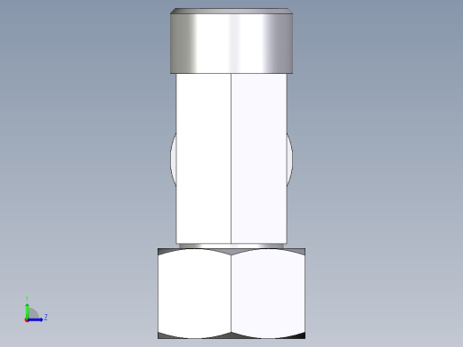卡套式工业通用硬管接头EO_Swivel_nut_run_tee_EL20SOMDCF左视缩略图