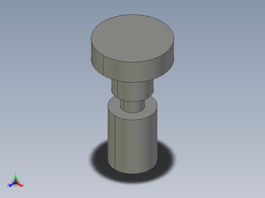 搖擺螺絲(B型)BJ736-B-3D多系列多零件图纸模型主视图