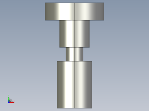 搖擺螺絲(B型)BJ736-B-3D多系列多零件图纸模型前视缩略图