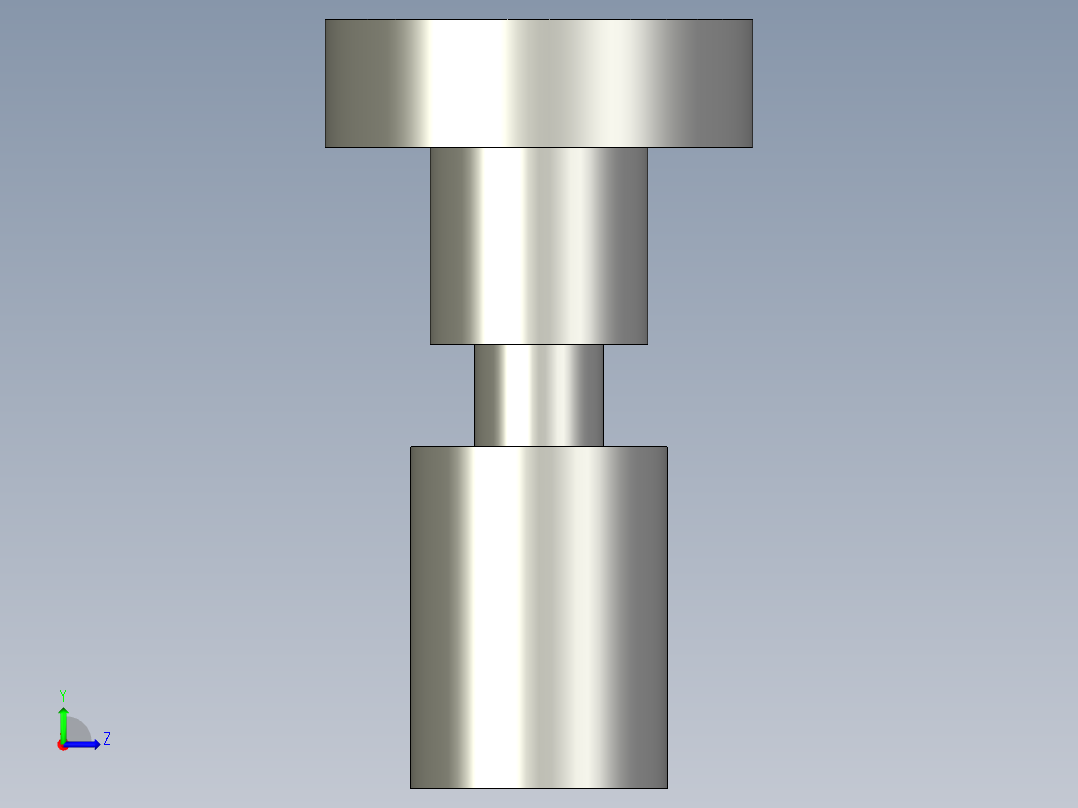 搖擺螺絲(B型)BJ736-B-3D多系列多零件图纸模型左视图