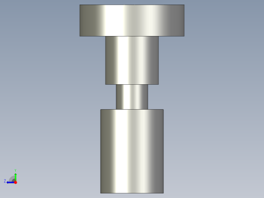 搖擺螺絲(B型)BJ736-B-3D多系列多零件图纸模型右视缩略图