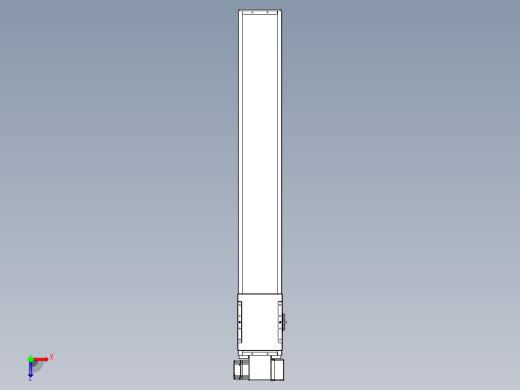 同步带全封闭直线模组TPA-HCB-14D-120-L850-RP-C-P40-N3俯视缩略图