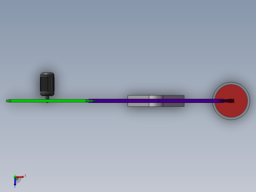 蒸汽机连杆机构模型与仿真俯视缩略图