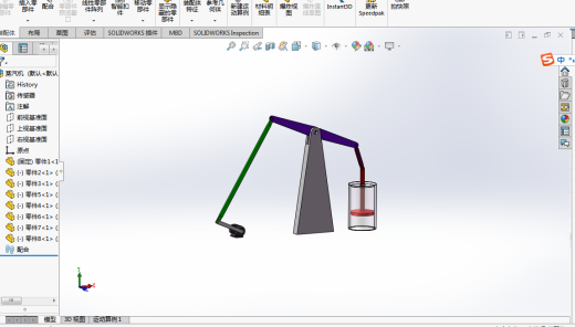 蒸汽机连杆机构模型与仿真缩略图