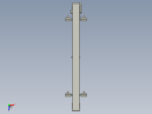 2.5米小皮带流水线（带工程图）3D图纸俯视缩略图