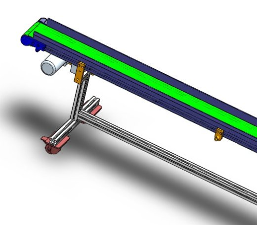 2.5米小皮带流水线（带工程图）3D图纸缩略图
