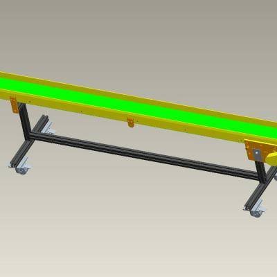 2.5米小皮带流水线（带工程图）3D图纸缩略图