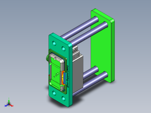 CNC5笔记本CNC工装夹具三维模型正等轴测缩略图