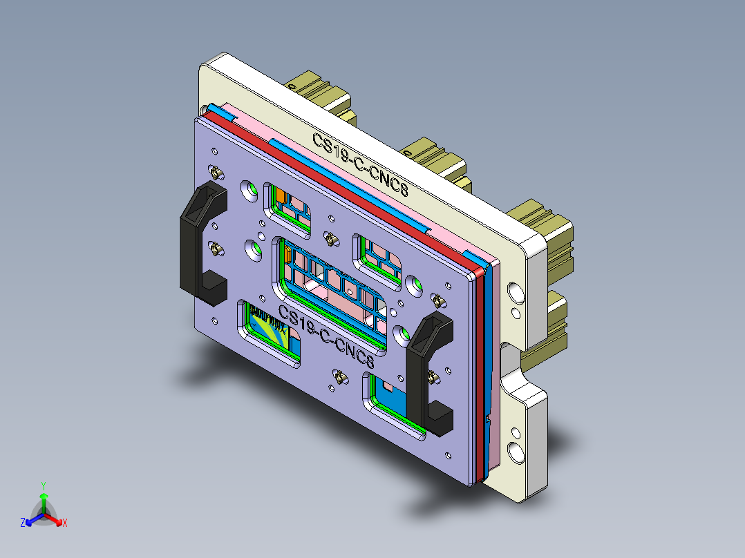 CS19-C-CNC8笔记本CNC工装夹具三维模型-180720正等轴测图