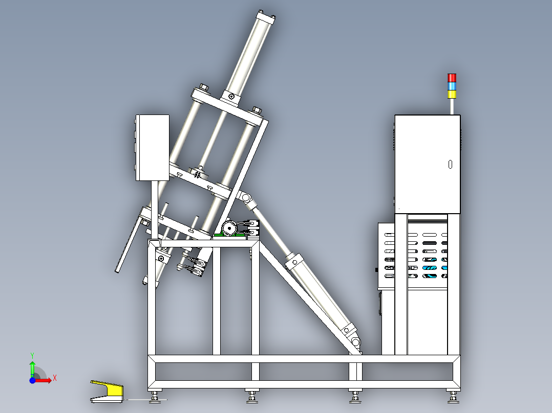 重力压铸机step前视图