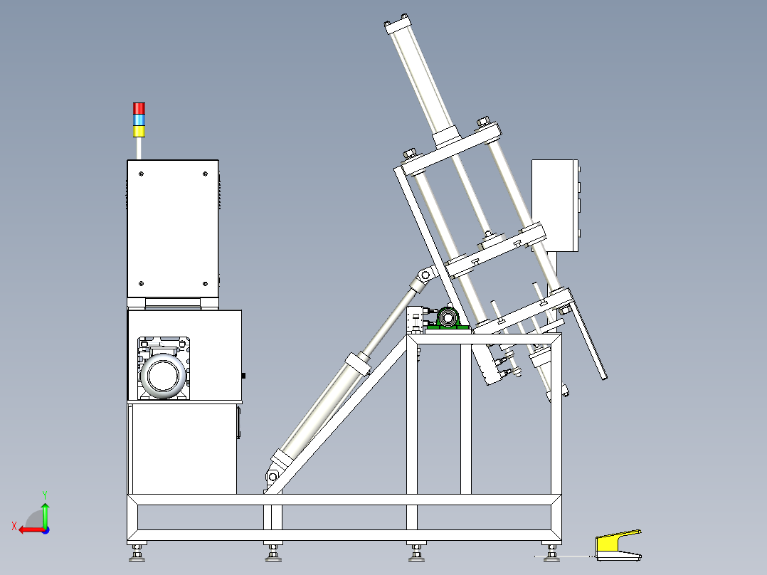 重力压铸机step后视图