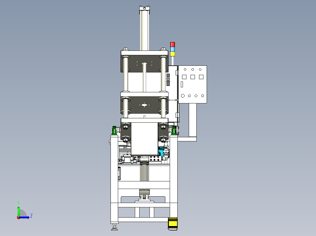 重力压铸机step左视图