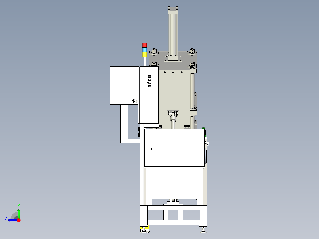 重力压铸机step右视图