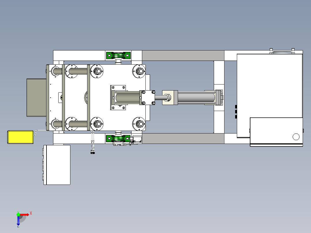 重力压铸机step俯视图