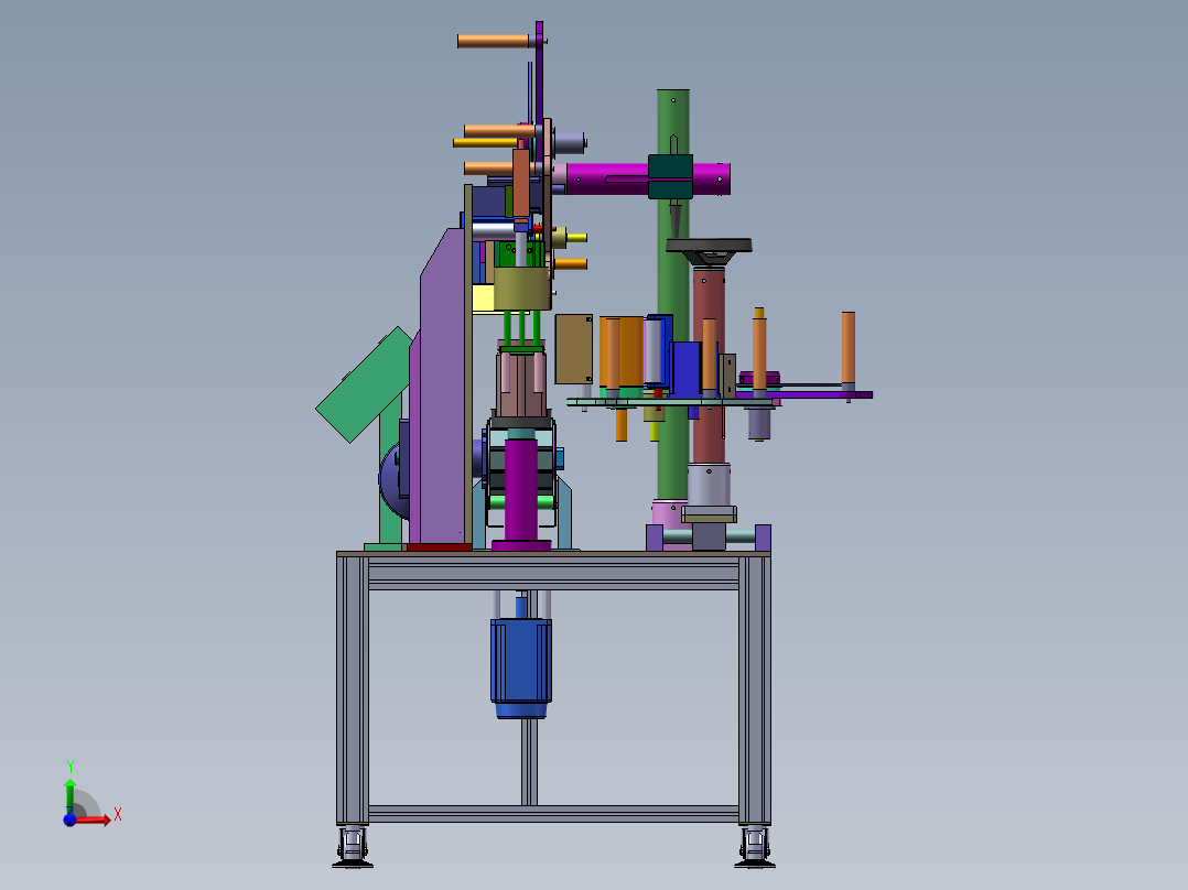 试管贴标机sw18前视图