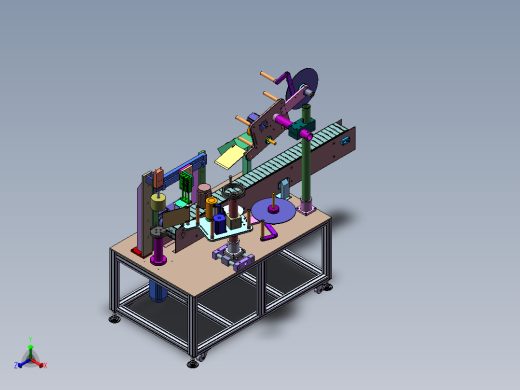 试管贴标机sw18正等轴测缩略图