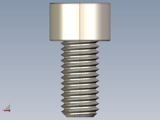Screw_DIN_912_M10x20F_A2.STEP公制内六角螺钉后视缩略图