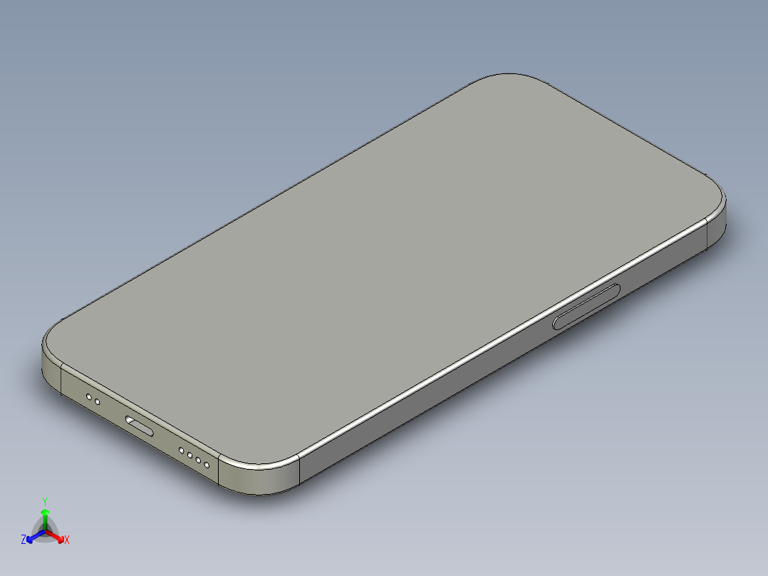 A0002471-iPhone 12 mini手机正等轴测图