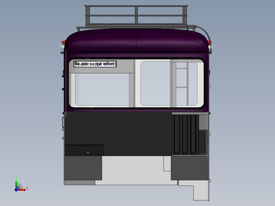 客车、公交车(27)前视图
