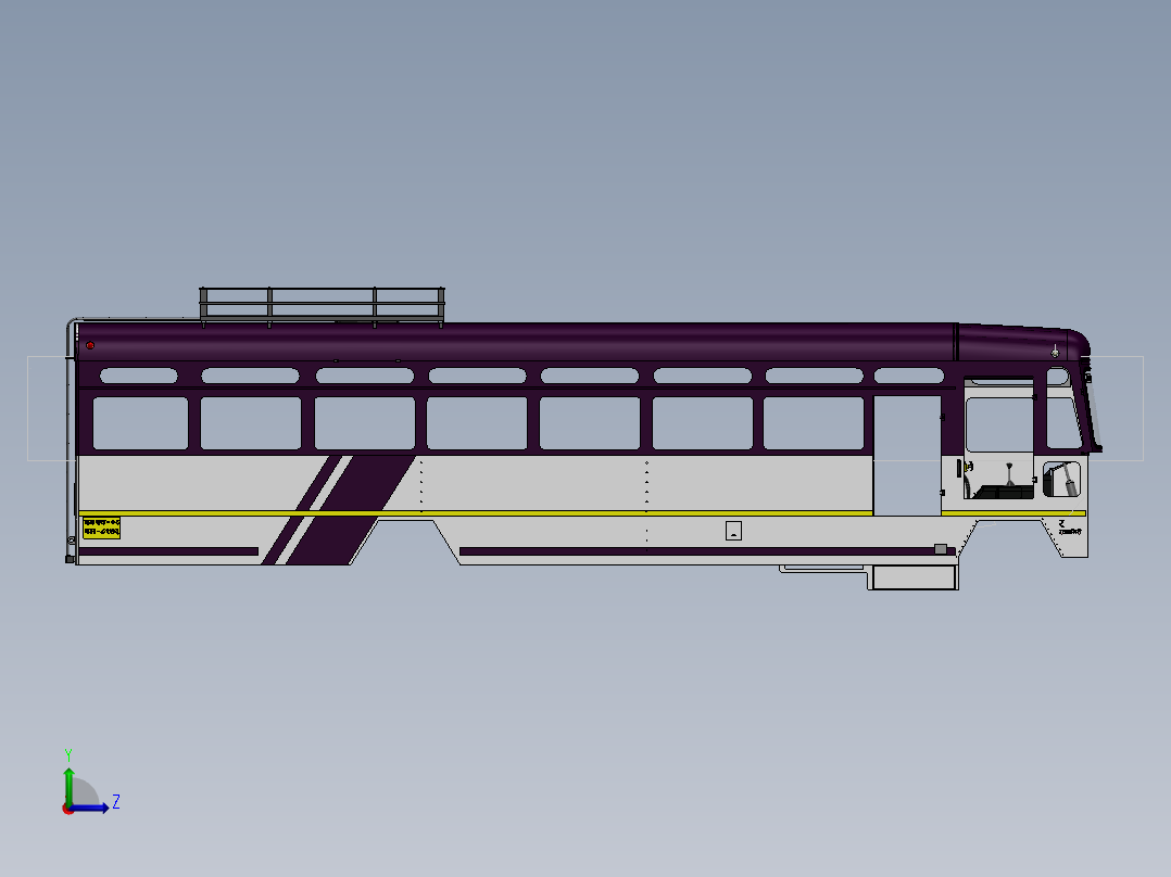 客车、公交车(27)左视图