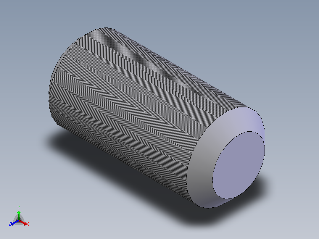 内六角平端紧定螺钉  M6×1202正等轴测图