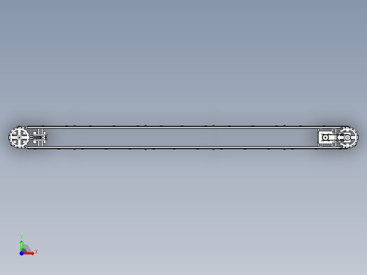 环形滚轮输送线设计前视缩略图