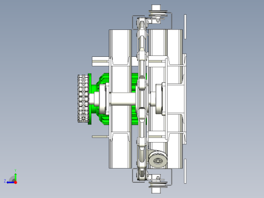 环形滚轮输送线设计右视缩略图