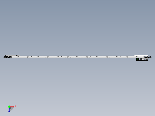 环形滚轮输送线设计俯视缩略图