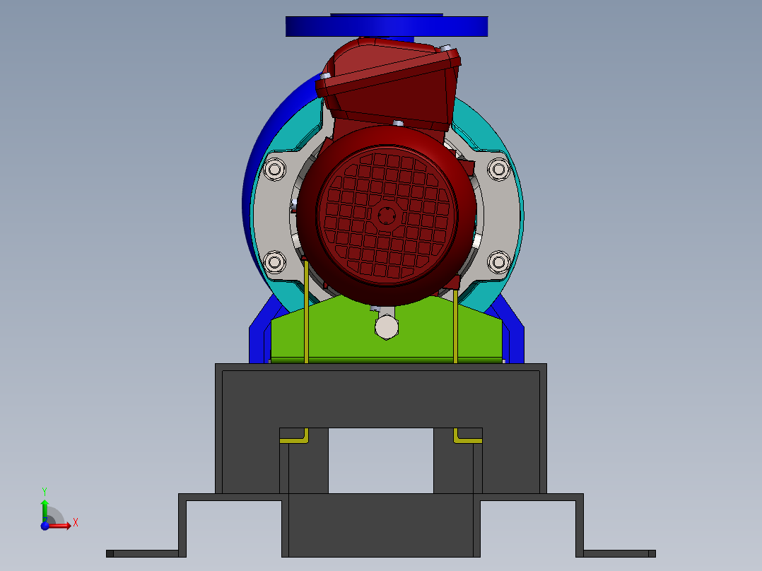 泵、水泵(63)前视图
