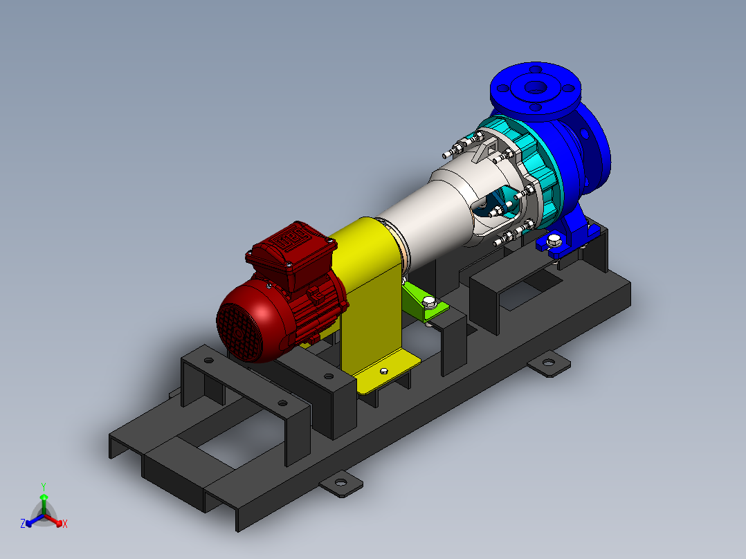 泵、水泵(63)正等轴测图
