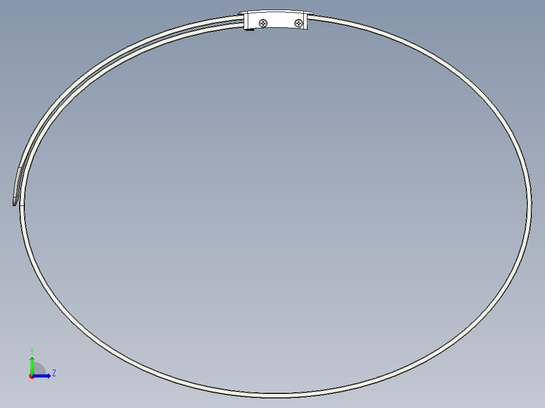 新型皮带扣结果设计左视图