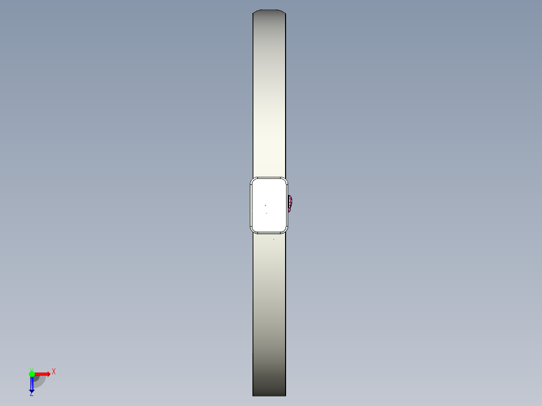 新型皮带扣结果设计俯视图