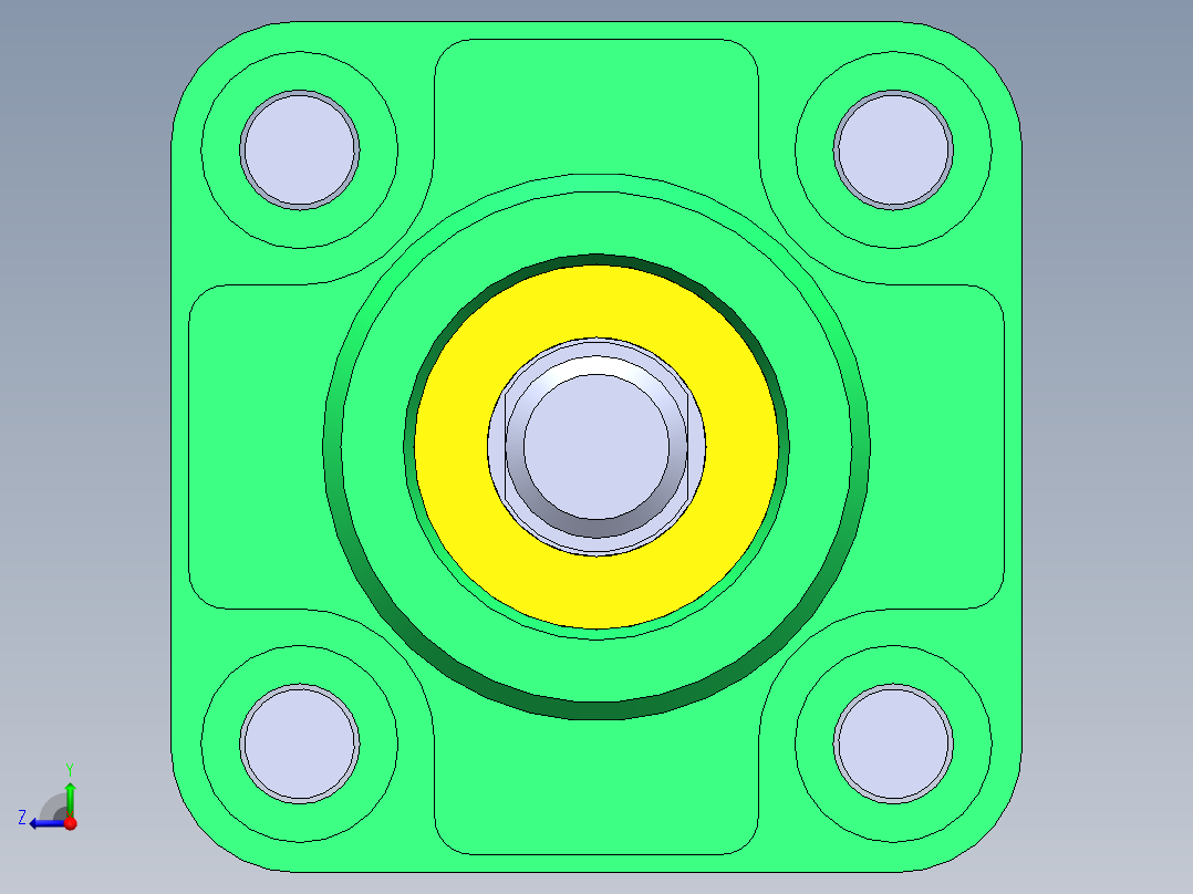 拉杆气动气缸32x12x100毫米右视图