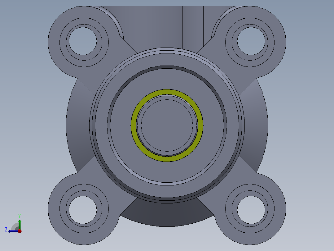 气缸(力士乐)32x12x40毫米右视图
