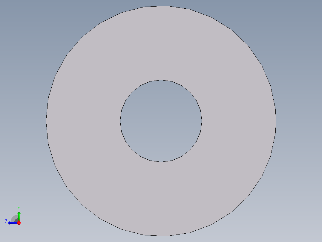 垫圈右视图