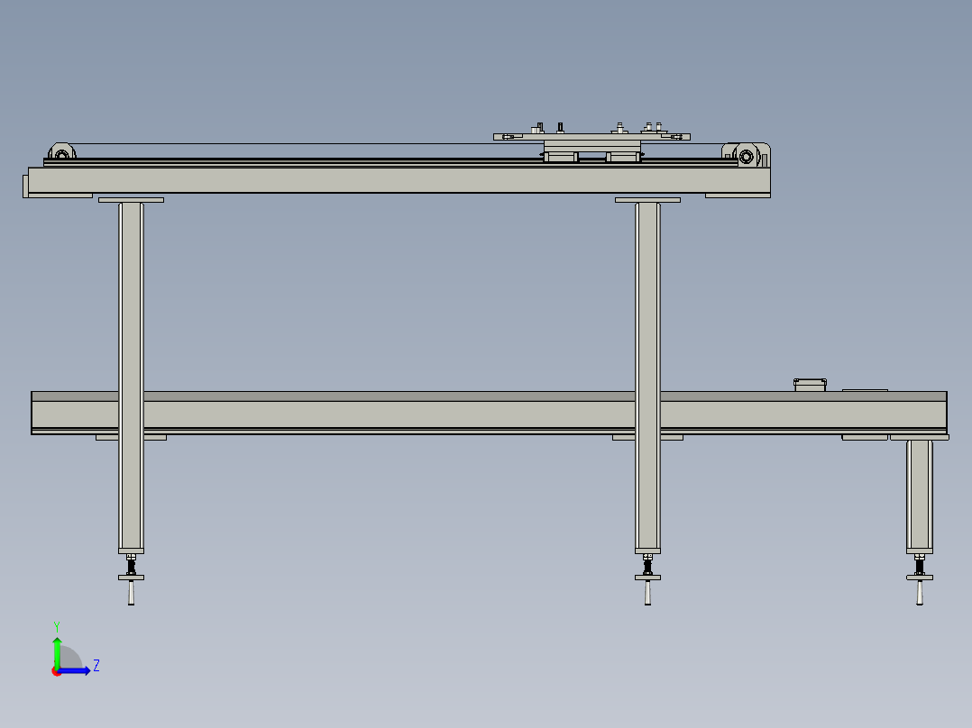 双层接驳线左视图