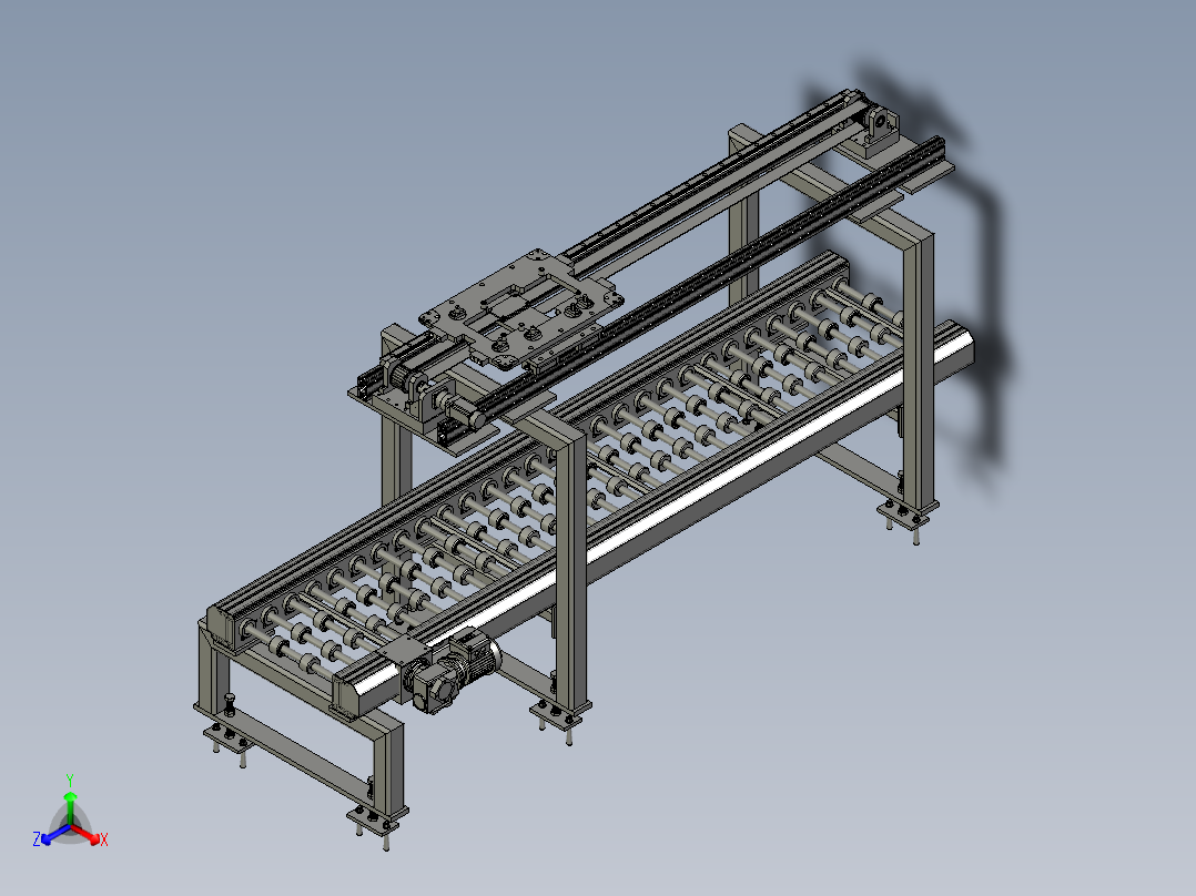 双层接驳线正等轴测图