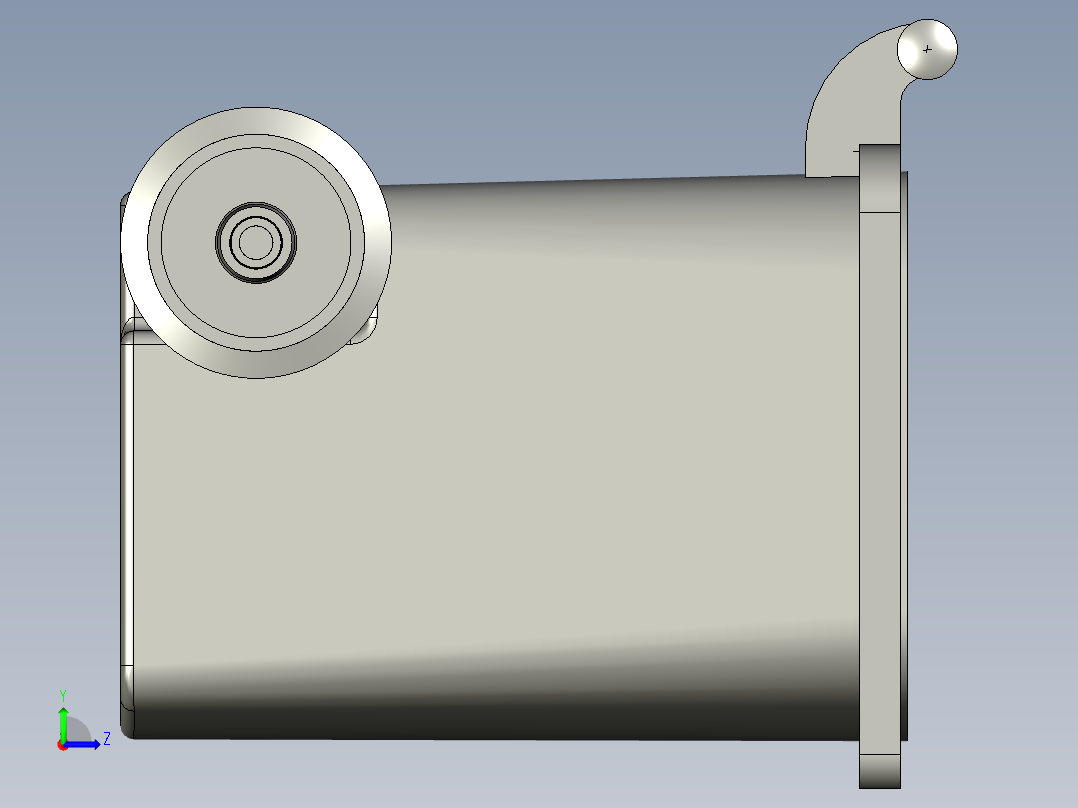 垃圾桶80L左视图