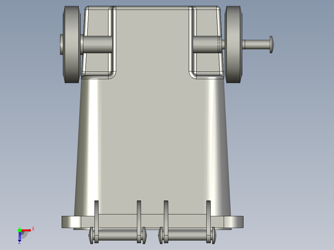 垃圾桶80L俯视图