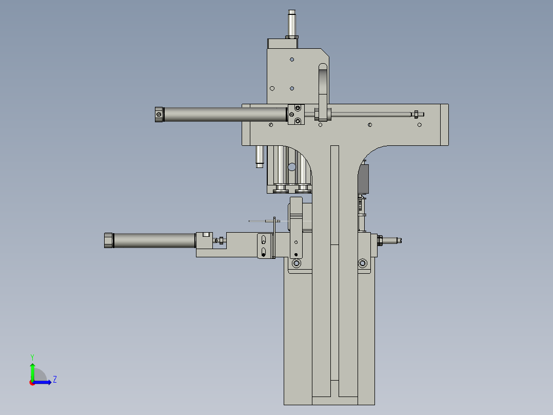 按钮帽上料左视图