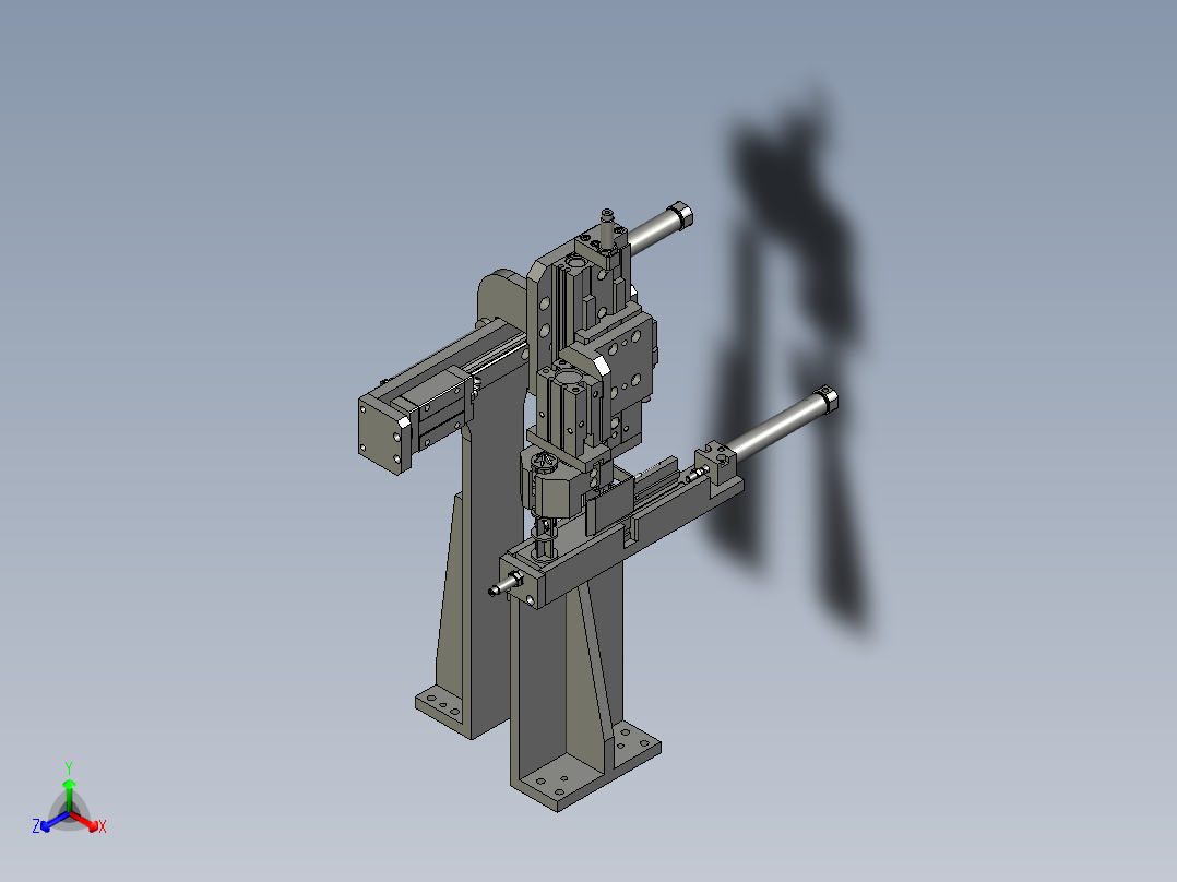 按钮帽上料正等轴测图