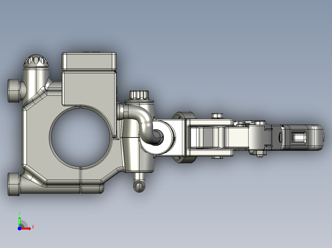 碟刹车把碟刹手柄上泵铝合金调节刹车前视图