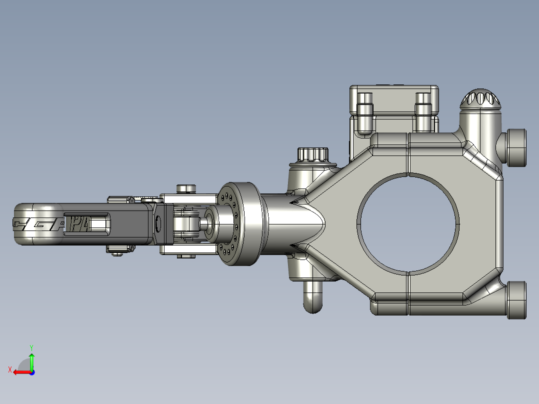 碟刹车把碟刹手柄上泵铝合金调节刹车后视图