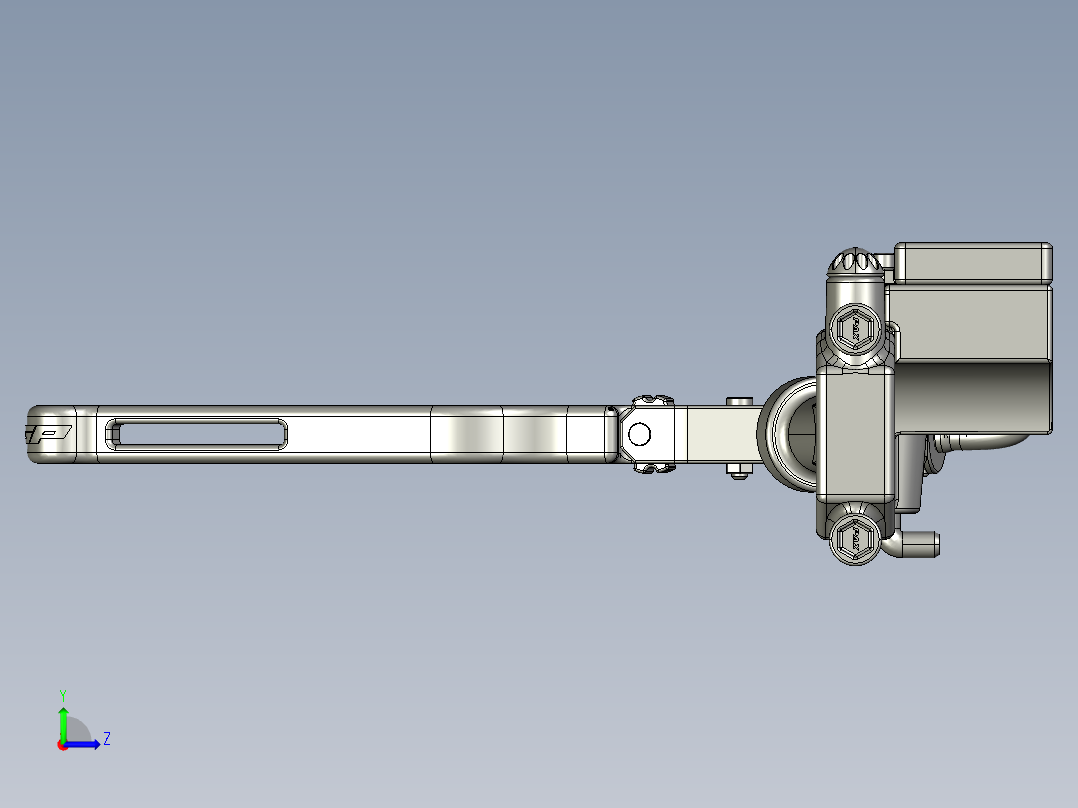 碟刹车把碟刹手柄上泵铝合金调节刹车左视图