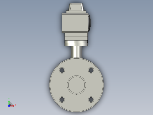 电动蝶阀DN50前视缩略图