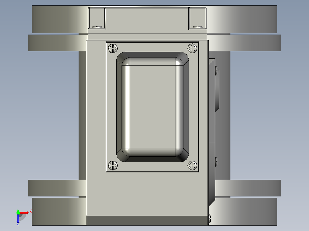 电动蝶阀DN50俯视图