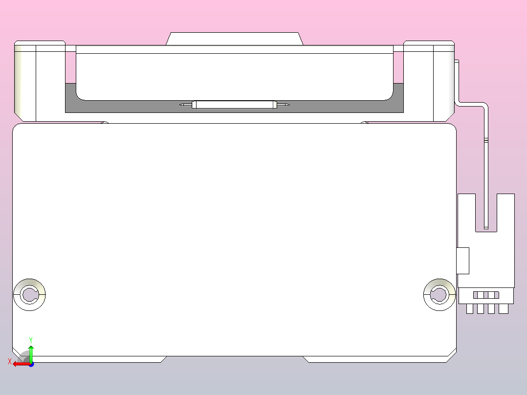 滚珠丝杠直线轴带导轨全封闭TPA-HCR-105D-1610C-L800-M-Y-P40-N3后视图