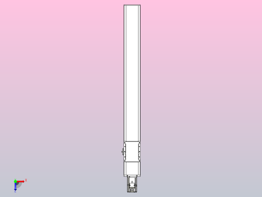 滚珠丝杠直线轴带导轨全封闭TPA-HCR-105D-1610C-L800-M-Y-P40-N3俯视缩略图