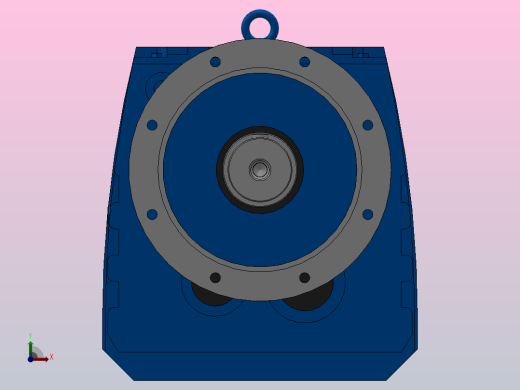 RF147R77法兰轴伸式组合型斜齿轮减速机RF147R77-Y2.2-4P-100-M1-0°-Φ450前视缩略图