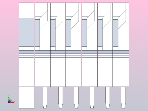 PCB弹簧端子板DG 141V ( KF141V ) - 2.54前视缩略图